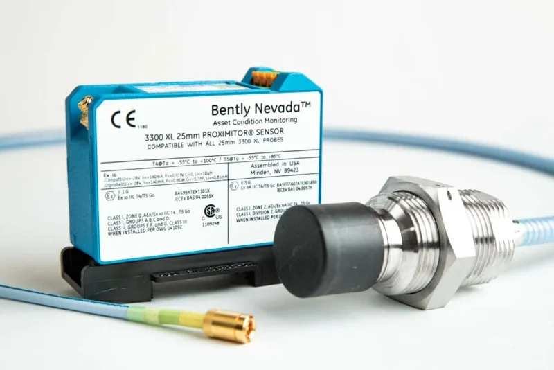 3300 XL 25 mm Proximitor Sensor, 5 m System, DIN-rail mount, Ex Certified