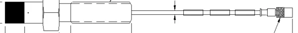 3300 XL 8 mm Reverse Mount Proximity Probe, M10 x 1, 0.5 m, Ex Certified