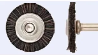 فرشاة عجلية صغيرة، 9/16 in، محور 3/32 in