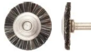 فرشاة عجلية صغيرة، 9/16 in، محور 3/32 in
