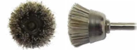 Kemet Polishing Brush American cup, Hard Bristle, 12 mm