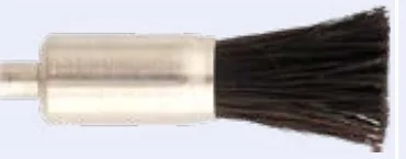 Miniature End Brush, Hard Bristle, 5/16 in Ferrule, 9/16 in Trim