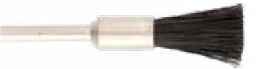 Miniature End Brush, Hard Bristle, 3/16 in Ferrule, 1/2 in Trim