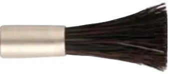 Miniature End Brush, Hard Bristle, 1/4 in Ferrule, 3/4 in Trim