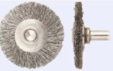 فرشاة عجلية صغيرة، 3/4 in، محور 1/8 in