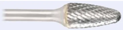 Tungsten Carbide Burr, Tree, radius end, Ø 12.7 mm