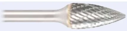 سنبلة كربيد التنغستن، شجري بطرف مدبب، Ø 12.7 mm