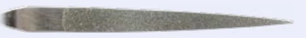 Diamond Needle File, Flat, safe edge 5.5 x 1.0 mm, Grit 200