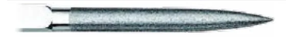 Large Diamond Hand File, Half round 10.5 x 4.4 mm, Grit 100