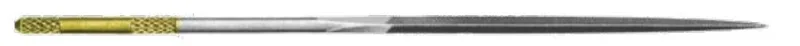 Hard-Coated Needle File 180 mm, Triangle 4.2 mm, Cut 2